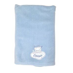 2015 Baby Starters Bundle Of Cuteness Bear Blue Security Lovey Blanket 33" X 30"